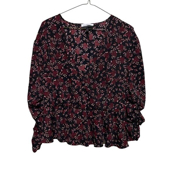 Eloquii Elements Floral Blouse 18 - Picture 2 of 4